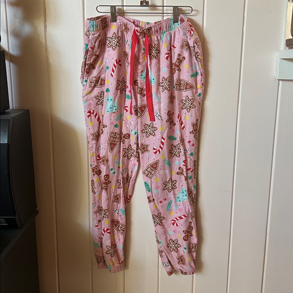 Old Navy Pink Festive Pajama Pants